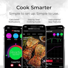 Load image into Gallery viewer, MEATER SE: Smart Bluetooth Meat Thermometer | Long Wireless Range | for Oven, Grill, Kitchen, BBQ, Smoker, Air Fryer | Step-by-Step Recipes in App | Dual Sensors | Black Charger [2024 Release]
