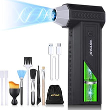 Load image into Gallery viewer, Electric Compressed Air Duster, 150000RPM Handheld Air Blower for Gift Replace-Compressed-Air-Cans Car-Keyboard Clean Kits, 8000mAh Rechargeable Dryer-Air-Blower Mini Turbo Jet Fan for Cleaning
