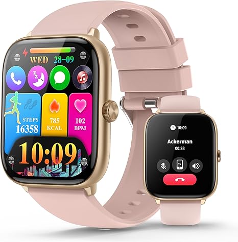 Smart Watches for Men Women (Answer/Make Call), 2.06