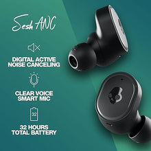 Load image into Gallery viewer, Skullcandy Sesh ANC In-Ear Noise cancelling Wireless Earbuds, 32 Hr Battery, Microphone, Works with iPhone Android and Bluetooth Devices - Black
