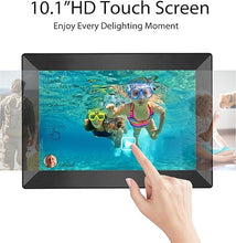 Load image into Gallery viewer, Uhale Digital Picture Frame WiFi 10.1 Inch HD Digital Photo Frame 1280x800 IPS Touch Screen with 16GB Storage,Digital Frame Send Photos and Videos via Free apps-Women Men Anniversary Birthday Gifts
