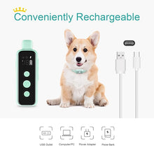 Load image into Gallery viewer, Bousnic Shock Collar for Dogs - Waterproof Rechargeable Dog Electric Training Collar with Remote for Small Medium Large Dogs with Beep, Vibration, Safe Shock Modes (8-120 Lbs) (Green)
