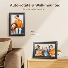 Load image into Gallery viewer, 10.1 Inch WiFi Digital Picture Frame, 1280x800HD IPS Touch Screen Digital Photo Frame Electronic,16GB Memory, Auto-Rotate, Wall Mountable, Share Photos/Videos Instantly via Uhale App from Anywhere

