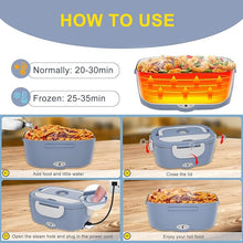 Load image into Gallery viewer, Electric Lunch Box Portable Food Warmer 100W Leakproof Heated Lunch Box for Adults
