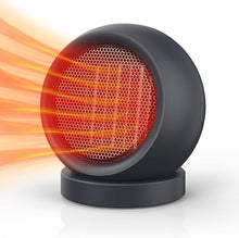 Load image into Gallery viewer, Space Heater,PTC Ceramic Electric Desk Heater High Output Heater Fan for Home Bedroom Office Desk Indoor Use(Dark Grey)
