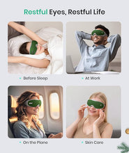 Load image into Gallery viewer, Eye Massager - Christmas Birthday Gifts for Women Men, Heated Eye Massager for Migraines, Relaxation Gifts for Women, Gifts for Mom, Reduce Eye Strain Dry Eye Migraine Relief(Green)
