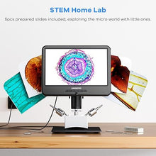 Load image into Gallery viewer, LM210 10.1&#39;&#39; LCD Coin Digital Microscope Full View for Error Coins, Soldering Microscope Camera for Electronics Repair, 260X Adults Coin Magnifier with Lights, [12.6&#39;&#39; Microscope Stand] 32G
