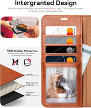 Load image into Gallery viewer, OCASE Compatible with Galaxy S25 Plus Wallet Case, PU Leather Flip Folio Case with Card Holders RFID Blocking Kickstand [Shockproof TPU Inner Shell] Protective Phone Cover 6.7 Inch 2025, Retro Brown

