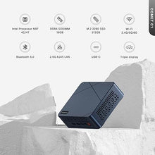 Load image into Gallery viewer, Mini PC C1 Windows 11 Pro, 12th Alder Lake N97(up to 3.6GHz) Mini Computers, 16GB DDR4 512GB SSD Support 4K Triple Display,WiFi5/BT5.0/2.5G Ethernet Mini Desktop for Home Office
