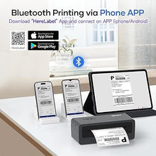 Load image into Gallery viewer, iDPRT Shipping Label Printer 4x6 Bluetooth Thermal Label Printer for Small Business and Shipping Package, Support Android, iPhone, Windows, macOS, Widely Used for Amazon, Shopify, Ebay
