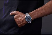Load image into Gallery viewer, Citizen Men&#39;s Eco-Drive Marvel Black Panther Watch in Super Titanium, Black Panther Art Multi-Color Dial (Model: AW1668-50W)
