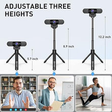 Load image into Gallery viewer, EMEET C960 Webcam with Tripod, 1080P Webcam with Microphone, Adjustable Height Mini Tripod, C960 Web Camera with Privacy Cover, Plug &amp; Play Webcam with Stand for Zoom/Skype/YouTube/FaceTime
