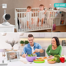 Load image into Gallery viewer, Baby Monitor with Camera and Audio No WiFi, 4.3&quot; Display Video Baby Camera with Charging Cradle, Infrared Night Vision, Temperature, Two Way Talk, Night Vision and 960ft Range
