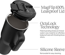 Load image into Gallery viewer, BrüMate Müv - 25oz 100% Leak Proof Insulated Coffee Mug with Handle &amp; Lid - Stainless Steel Coffee Travel Mug - Double Walled Coffee Cup (Eclipse)
