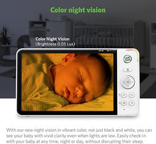 Load image into Gallery viewer, LeapFrog LF930HD Baby Monitor, 7” 720p HD Display,Video Baby Monitor with Camera and Audio, 1080p Smart Remote Access,360° Pan &amp; Tilt,Color Night Light &amp;Vision, Two-Way Intercom
