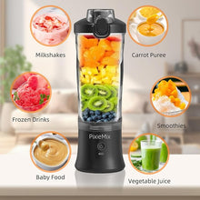 Load image into Gallery viewer, Mini Portable Blender, 6 Blades, USB Rechargeable Stick Blender, 20 Oz Personal Smoothie Blender for Shakes and Smoothies, Battery Powered Blender Cup
