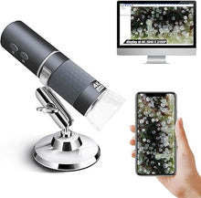 Load image into Gallery viewer, Ninyoon 4K WiFi Microscope for iPhone Android PC, 50-1000X USB Digital Microscope Wireless Super HD Endoscope Camera Compatible with All Cellphones iPad Android Tablet Windows Mac Chrome Linux
