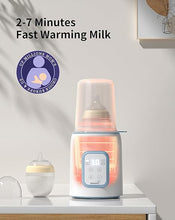Load image into Gallery viewer, GROWNSY Bottle Warmer, 8-in-1 Fast Baby Milk Warmer with Timer for Breastmilk or Formula, Accurate Temperature Control, Multifunctional Baby Bottle Warmers for All Bottles- Blue
