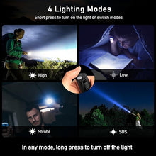 Load image into Gallery viewer, Blukar Flashlight Rechargeable, 2000L High Lumens Tactical Flashlight, Super Bright Small LED Flash Light- Zoomable, Adjustable Brightness, Long Lasting for Camping, Outdoors and Home Emergency
