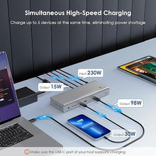 Load image into Gallery viewer, WAVLINK Thunderbolt 4 Docking Station, 98W PD, Single 8K or Dual 4K Display for MacBook Pro/Air Thunderbolt 4/3, USB-C/USB 4 Windows(4xTBT 4, 4xUSB-A, USB-C, 2.5G Ethernet, SD, Audio, DC Port)
