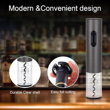 Load image into Gallery viewer, Electric Wine Opener，Rechargeable Automatic Wine Corkscrew with Foil Cutter，Type-C Charging Wine Openers With LED Light For Home Party
