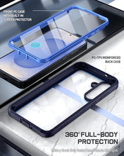 Load image into Gallery viewer, Poetic Guardian Case for Samsung Galaxy S25+ Plus 5G 6.7 "(2025) [20 FT Mil-Grade Drop Tested], Built-in Screen Protector [Work with Fingerprint ID], Full Body Rugged Shockproof Case, Blue/Clear
