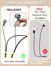 Load image into Gallery viewer, for Galaxy Buds 3 &amp; Galaxy Buds 3 Pro Strap Neckband, Anti-Lost Earbuds Accessories, Support Volume Control, Ergonomic Design, Comfortable Fit, Black Band/Yellow Tip
