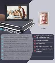 Load image into Gallery viewer, Cozyla Digital Picture Frame WiFi Free Unlimited Storage AI-Powered Send Pictures &amp; Video via Google Photos Email Web Browser App Digital Photo Frame Electronic Picture Frame Slideshow 10.1 Inch Black
