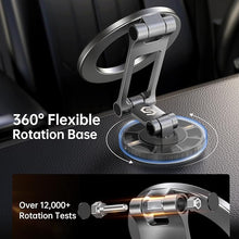 Load image into Gallery viewer, SYNCWIRE Fits MagSafe Car Mount, [All-Metal] Magnetic Phone Holder for Car, [Flexible Three-axis] 360° Rotation Magnetic Car Mount Strong Magnets Car Phone Holder Fits iPhone 16 15 14 13 12 Pro Max
