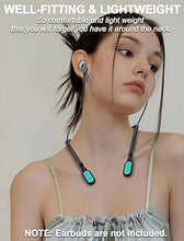 Load image into Gallery viewer, for Galaxy Buds 3 &amp; Galaxy Buds 3 Pro Strap Neckband, Anti-Lost Earbuds Accessories, Support Volume Control, Ergonomic Design, Comfortable Fit, Black Band/LightBlue Tip
