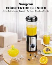 Load image into Gallery viewer, SANGCON 5 in 1 Blender and Food Processor Combo for Kitchen, Small Electric Food Chopper for Meat and Vegetable, 350W High Speed Blenders with 2 Speeds and Pulse for Smoothies and Shakes
