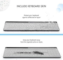 Load image into Gallery viewer, Wireless Keyboard and Mouse - Keyboard with Phone Holder, 2.4GHz Silent USB Wireless Keyboard Mouse Combo, Full-Size Keyboard and Mouse for Computer, Desktop and Laptop (Black)
