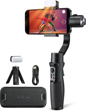 Load image into Gallery viewer, hohem iSteady Mobile+ Kit Gimbal Stabilizer for Smartphone, 3-Axis Phone Gimbal with Fill Light, Ultra-Wide-Angle Mode, 600° Inception, YouTube Vlog Stabilizer for Android and iPhone 15,14,13 PRO Max
