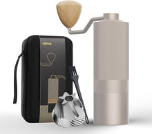 Load image into Gallery viewer, MAVO Manual Coffee Grinder, Wizard Hand Coffee Grinder, Capacity 25g with CNC Stainless Steel Hexagonal Conical Burr, Adjustable Setting, Burr Coffee Bean Grinder for French Press, Pour Over, Silver
