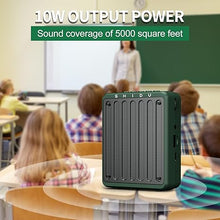 Load image into Gallery viewer, SHIDU Bluetooth Voice Amplifier for Teachers, Portable Voice Amplifier with Wired Headset Microphone,Mini Personal Rechargeable PA System for Classroom,Tour Guides, Speaking, Meetings,Yoga-M200(Green)
