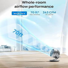Load image into Gallery viewer, Dreo Smart Fan for Bedroom,120° Vertical and 90° Oscillating Fan with Remote/Voice, 13 Inch Height Quiet Air Circulator for Whole Room, 70 ft, 4 Speeds, 5 Modes, 12H Timer, Desk Fans for Home, Office
