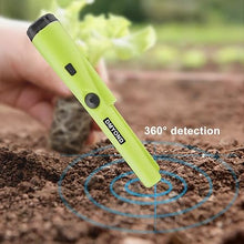 Load image into Gallery viewer, Dmyond Metal Detector Pinpointer, Professional Waterproof Handheld Pin Pointer Wand, Search Treasure Pinpointing Finder Probe with 9V Battery for Adults, Kids - Green
