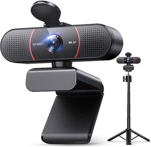 Load image into Gallery viewer, EMEET C960 4K Webcam with Tripod, 4K Sony Sensor, Adjustable Heights with 360° Swivel Head, Privacy Cover, PDAF Auto Focus, 2 Noise-Cancelling Mics, Auto Light Correction, Perfect for Online Meetings
