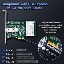 Load image into Gallery viewer, Gigabit Ethernet PCI Express PCI-E Network Card 10/100/1000Mbps SFP LAN Adapter Converter, PCI Express LAN Adapter Support Windows Server/Windows, Linux
