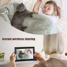 Load image into Gallery viewer, 10.1&#39;&#39; Digital Picture Frame?Smart Digital Photo Frame with 1280x800 IPS Touch Screen, Auto-Rotate and Slideshow, Easy Setup to Share Moments Via APP from Anywhere Anytime
