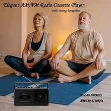 Load image into Gallery viewer, G Keni Portable Cassette Player Boombox AM/FM Radio Stereo, Casette Tape Player Recorder with Earphone Jack Battery Operated or AC Powered
