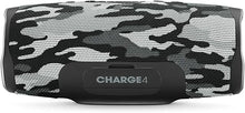 Load image into Gallery viewer, JBL Charge 4 Portable Bluetooth Speaker (Black/White Camouflage)
