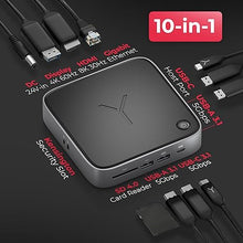 Load image into Gallery viewer, Brydge Stone CORE USB-C MST Docking Station – 10 Ports, 100W PD, Dual Monitor Docking Station, 4K60Hz, 8K HDMI, SD 4.0, USB-A &amp; USB-C, Ethernet – Windows &amp; MacOS Compatible Laptop Docking Station
