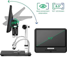 Load image into Gallery viewer, Andonstar AD208 Coin Microscope with 8.5 Inch Screen 260X LCD Lab Handheld USB Digital Microscopes for PCB Repair Soldering Coin Inspection
