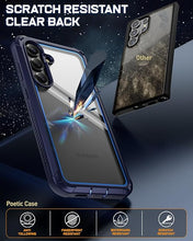 Load image into Gallery viewer, Poetic Guardian Case for Samsung Galaxy S25+ Plus 5G 6.7 "(2025) [20 FT Mil-Grade Drop Tested], Built-in Screen Protector [Work with Fingerprint ID], Full Body Rugged Shockproof Case, Blue/Clear
