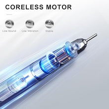 Load image into Gallery viewer, AZ GOGO Nail Drill Machine, 35000RPM Rechargeable Professional Portable Nail Drills for Acrylic Gel Nails - Low Noise &amp; Low Vibration Coreless Motor E-File (Black)
