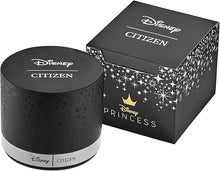 Load image into Gallery viewer, Citizen Eco-Drive Ladies' Disney Princess Ariel "Sea the Real Me" Two Tone Gold Tone Diamond Watch, Blue Dial, Sapphire Crystal, 30mm (Model: EX1499-50W)
