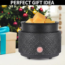 Load image into Gallery viewer, MOCOSA Wax Melt Warmer for Scented Wax,3-in-1Ceramic Wax Warmer Fragrances Candle Oils, Home Fragrance Wax Burner,Electric Candle Warmer as Gift for Mom Women(Black)
