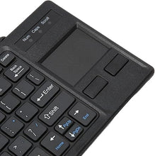 Load image into Gallery viewer, Ultra Slim Keyboard with Touchpad Wired Mini Compact Touch Keyboard with Extra HUB Port, USB Compact Portable Keyboard for Professional or Industrial Use for Computer Laptop
