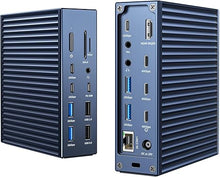Load image into Gallery viewer, ACASIS Thunderbolt 4 Dock - 21 Ports,MacBook Pro Docking Station Dual Monitor?8K60Hz HDMI, 2.5 GbE Ethernet, SD/TF 4.0, 10Gbps USB C/A 3.2 Gen2, 3.5mm Audio, 40Gbps Dock for Mac M1/M2/M3 Pro/Max
